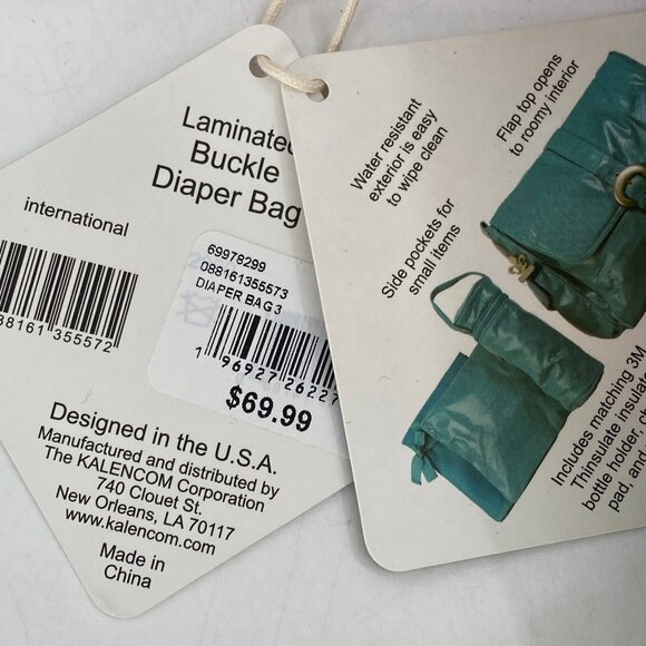 Kalencom New Orleans White Pink Chevron Baby Bag | Large Tote - Picture 8 of 8